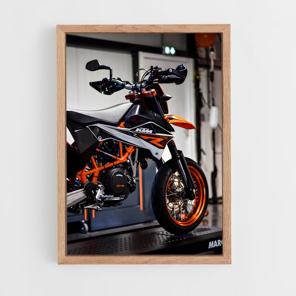 Poster Moto Garage – affiche KTM Moto (vue 4)